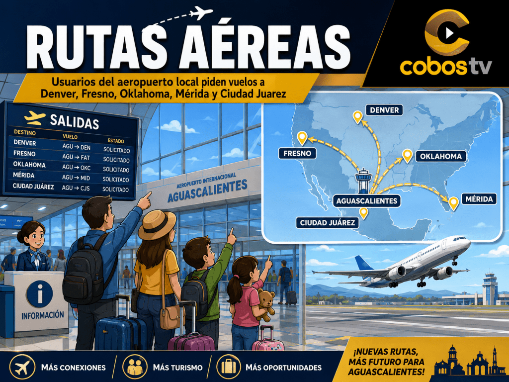 Usuarios piden nuevas rutas aéreas en&nbsp;Aguascalientes