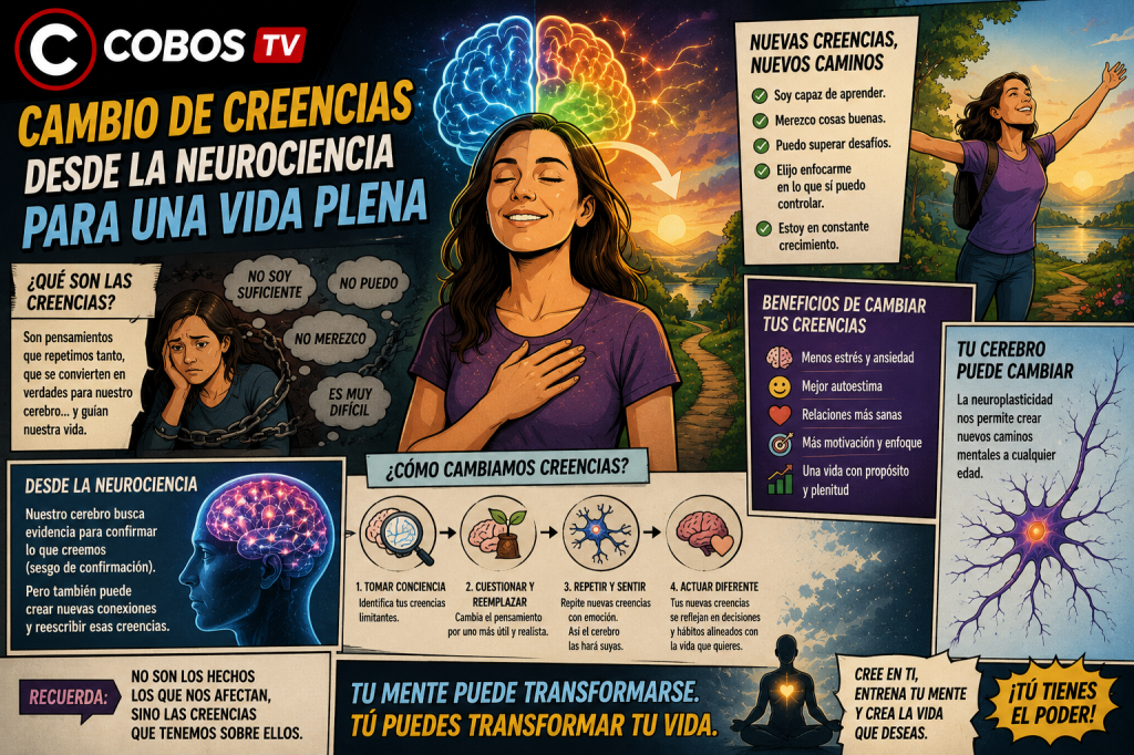 “Cambio de creencias desde la neurociencia para una vida plena” en Aguascalientes